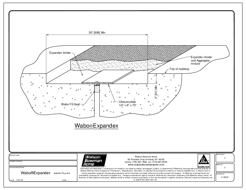 Wabo Expandex with FS Seal Cover