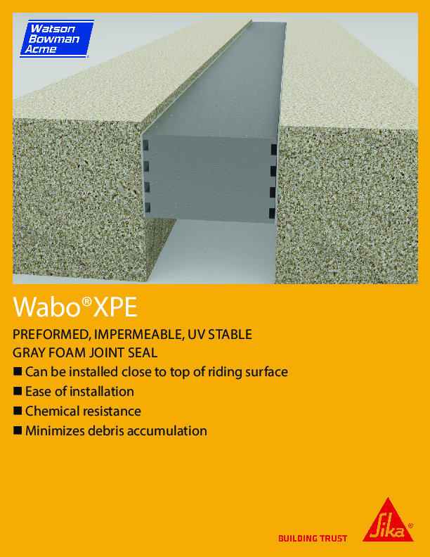 Wabo XPE Fact Sheet Cover